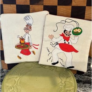 Vintage hand stitched trivet